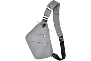 Fibrdoo Brusttasche, Anti-Diebstahl Sling Bag, Crossbody Schultertasche Herren Damen klein für Freien Reisen Wandern Joggen