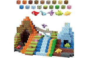 Magnetische Bausteine 205 Stück 2.5CM Dinosaurier Spielzeug Magnetic Building Blocks, Baue 3D Dinosaurier Welt Abenteuer Magnetspiel Kinderspielzeug Geschenke für Jungen Mädchen ab 3 5 6 7 9-12 Jahre