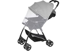 Sekey Mosquitera para Capazo, Silla de Paseo, Cuna de Viaje y Cochecito, Universal Red Anti Insectos, Mosquitera Carrito Bebé, Blanco