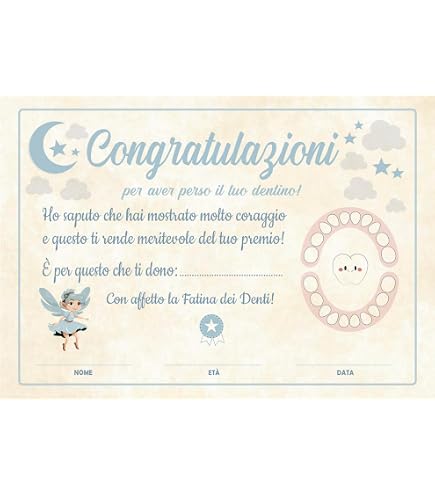 Lettera personalizzata della Fatina dei Denti da stampare da soli - Regalo della Fatina dei Denti per bambini, inclusa lettera e calendario dei denti in rosa - Italia