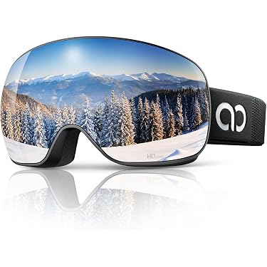 Lunettes De Ski/Snowboard BOLLFO - Anti-Buée, UV400, Lentilles Polarisées Interchangeables - Neuf