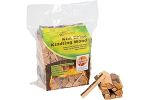 COMFORT WOOD FUELS CWF Kiln Dried Kindling Wood – Eco-Friendly, Quick Lighting Pine & Spruce – 6L Carry Pack (approx. 2kg) Kindling Sticks for Log Burners, Fire Pit, Pizza Ovens & Open Fires, Brown