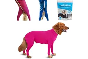 Shed Defender Bodysuit for Dogs - Original Dog Onesie Shedding Shirt - Seen on Shark Tank - Contains Dog Hair, Anxiety Calming Surgery Recovery Suit - Vet Approved