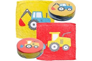 THAT'S CRACKERS! Little Tractors | Compressed Flannel | Single | Mini Gift | Cracker Filler