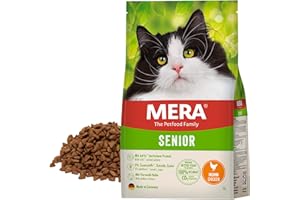 MERA Cats Senior sucha karma dla wrażliwych kotów, bez zbóż i zrównoważona, sucha karma dla kotów o dużej zawartości mięsa, 2 kg