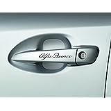 6 x Alfa Romoe Türgriffe, Premium Qualität, Kleber, Aufkleber Autoaufkleber