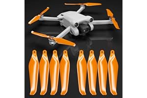 ‎MASTER AIRSCREW Master Airscrew Śmigła Stealth kompatybilne z DJI Mini 3 Pro & Mini 4 Pro - Pomarańczowe, 4 śmigła w zestawie