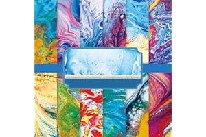 BAKERMICHE 24 fogli di carta per scrapbooking, 15,2 x 15,2 cm, motivo marmo, per fai da te