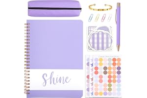 Yordawn Journal Set Diary Set DIY Journal Kit for Girls Scrapbook Kit for Ages 8-14 Years Old Notebook Set Journaling Set Birthday Craft Gift for Kids Teen Girl Women School Supplies, Purple