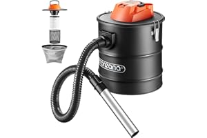 Monzana® Aspirateur de Cendres 20L 1200W soufflage Aspiration préfiltre HEPA aspirateur poussière Multifonction poêle a granulés cheminée