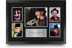 HWC Trading FR A3 Robert Englund Freddy Krueger Gifts Printed Signed Autograph Picture for Movie Memorabilia Fans - A3 Framed