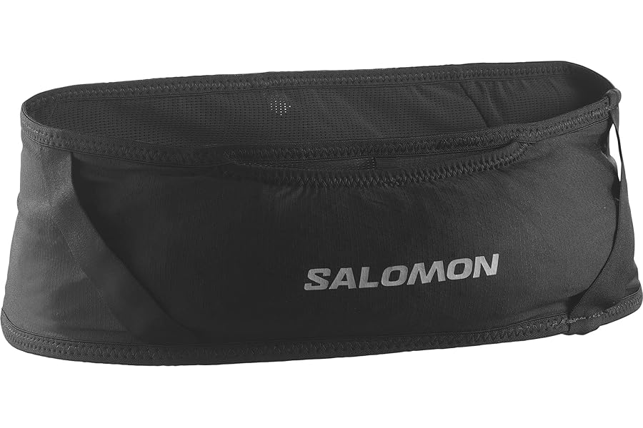 Salomon Pulse Belt, Lightweight Snug Fit Running Belt with Breathable 4-Way Stretch, Secret Pockets for Secure Storage, Versatile Minimalist Design for Short or Technical Runs