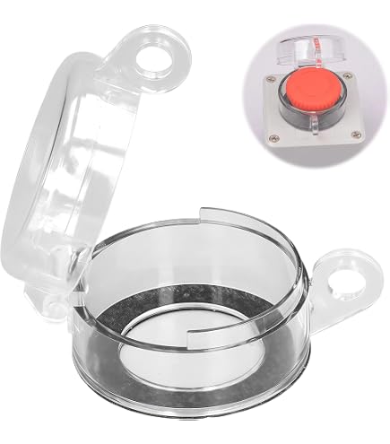 Gebildet 2 pz Interruttore a Levetta 12VDC 20A Copertura di Sicurezza Interruttore a Levetta Marino 250V AC 15A SPST per Impieghi Gravosi ON/Off 2 Pin per Auto Camion Barca