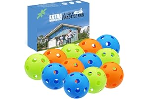 AXKAL Plastic Practice Baseballs Value 12 Pack for Hitting Training, Premium Lightweight Plastic softball Hollow-Core Balls, Ideal Indoor/Outdoor Sports Gift for Kids Adults