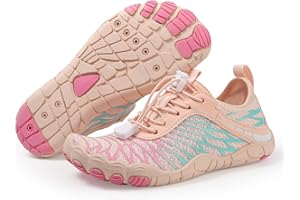 Giltpeak Dziecięce buty do chodzenia boso, lekkie, szybkoschnące, do biegania w terenie, oddychające, na plażę, buty trekkingowe dla chłopców i dziewczynek