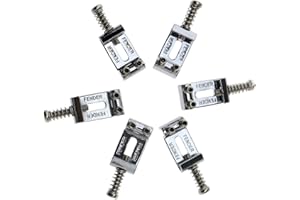 ENET 6 pcs Chrome trémolo selles de pièces pour Guitare électrique de Remplacement