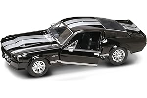 Ford Lucky Diecast 1:24 Shelby Mustang GT 500 1967 Noir GT500, modèle de Voiture