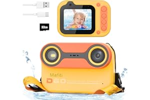 MAFITI Appareil Photo Numérique Enfant USB Rechargeable | Prises de Vidéo & Photos | Carte Incluse Noël/Anniversaire/Vacances | Garçons & Filles 3-12 Ans