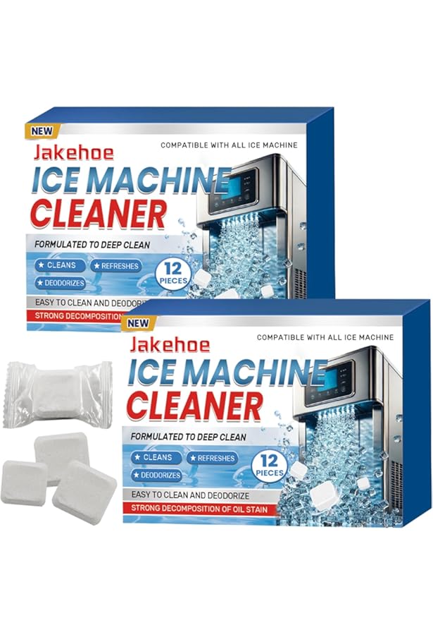 Eismaschinen-Reiniger, Entkalker – 24 Stück Eiswürfelbereiter-Reinigungstabletten Für Kühlschrank, Arbeitsplatte, Eismaschinen, Großpackung 1 Jahr Vorrat