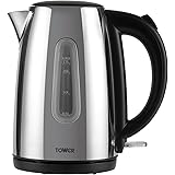 Tower Jug Kettle, 3000 W, 1.7 liters, Polished Stainless Steel