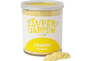 SUPERGARDEN Super Garden Freeze Dried Lemon Powder | 100% Natural & Zesty Flavor Freeze Dried Fruit | Perfect for Cooking, baking Lemon Cake or making Delicious Lemonade | 80g