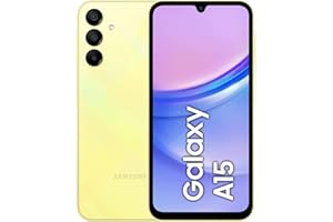 SAMSUNG Galaxy A15, Smartphone Android 14, Display Super AMOLED 6.5" FHD+, 8GB RAM, 256GB, memoria interna espandibile fino a 1TB, Batteria 5.000 mAh, Yellow [Versione Italiana]