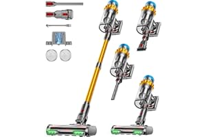 JRFYHFT Aspirapolvere Senza Fili, 55KPA/650W/70Mins Scopa Elettrica Senza Fili, Autoportante Anti-groviglio/OLED Schermo/1,8L Cup Aspirapolvere senza fili potente, Adatto per Tappeti/Pavimenti/Capelli