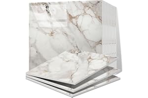 Vieshful 20 Piezas Azulejos Adhesivos Cocina, Panel PVC Marmol Vinilos Azulejos de 30 x 30 cm Para la Pared, Azulejos Adhesivos para Cocina, Baño, Sala de Estar Oro Champán