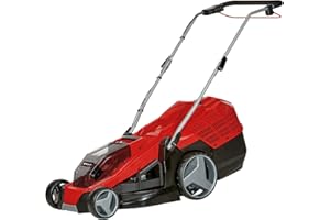 Einhell tagliaerba a batteria GE-CM 36/43 Li M Power X-Change (batterie agli ioni di litio, 36 V, tecnologia TWIN-PACK, ruote "high weel", 2 batterie PXC da 4,0 Ah e 2 caricabatteria rapidi)