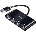 elevn Hubstar 4 Port USB Hub with 5 Gbps Speed, 3.0 USB Hub Port for Laptop, PC Computers, Plug & Play, Backward Compatible (Piano Black)