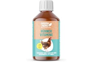 Green Hero Hühner Vitaminkonzentrat 250 ml | Vitamine A, D, E & C für Hühner & Tauben | Unterstützt Gesundheit im Winter & Legeleistung | Auch für Küken, Enten, Gänse & Geflügel | Futterergänzungsmitt