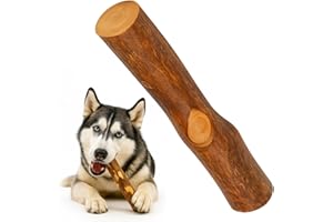 Alp Chew Olivenholz Kauknochen für Hunde – Kauholz & Hundespielzeug - Zahnpflege & langlebige Beschäftigung - Größe L (250–400g), Holzknochen 1er Pack