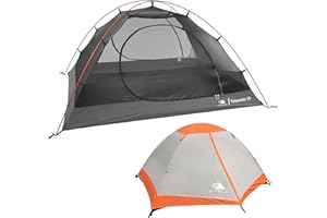 Hyke & Byke Yosemite Tienda de Campaña para 1 o 2 Personas con Suelo – Tienda de Campaña Ligera para Mochileros – Tienda de Campaña con Dos Puertas en Forma de Domo