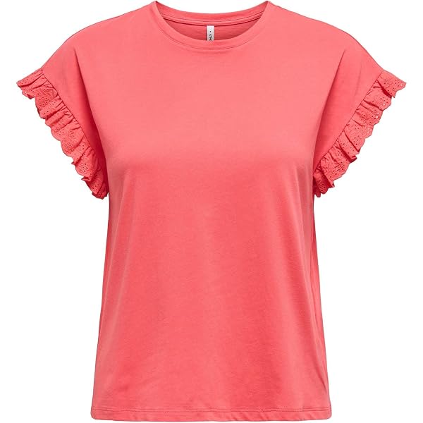 ONLY Onliris S/S EMB Top Jrs Noos – Top Donna Con Increspatura
