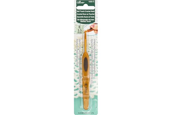 Clover crochet ergonomique n°3,5mm, Brun
