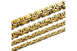 SOUL-CATS SoulCats Königskette Halskette Armband Set Panzerkette Edelstahl Gold