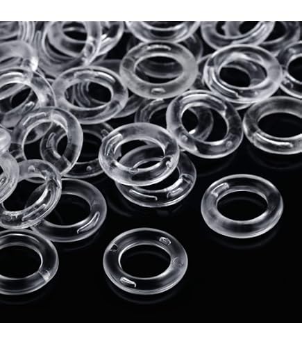 30 Anneaux Rideau En Laiton Plaqué 20 Mm - Pour Stores Romains, Forme O, Intérieur/extérieur - 8