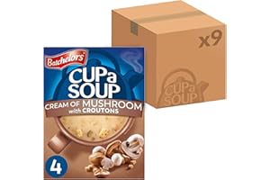 Batchelors Cup a Soup Mushroom Instant Soup, 4 Sachets Per 99 g Box (Pack of 1)