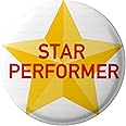 Lastwave Star Performer Pin Back Badges for Bags, STP-008