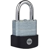 Yale Y127B/45/125/1-45mm Protector Lamine Asma Kilit - Maksimum G&uuml;venlik - Boron Halka - &Ccedil;ift Kilitleme - 3 Anahtar