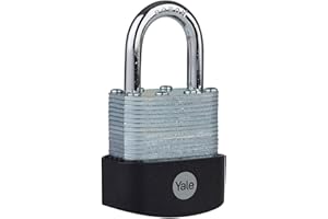 YALE SECURITY Yale Lucchetto di massima sicurezza in acciaio laminato Y127B/45/125/1 corpo 45mm, arco in acciao al boro, 3 chiavi