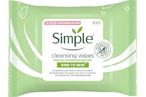 Simple Kind to Skin Cleansing Facial Wipes 25 Pieces