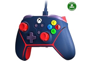 Surge Livewire Microwatt Controller (Blue), Junior Wired Controller for Xbox Series X|S, Xbox One, & Windows 10/11