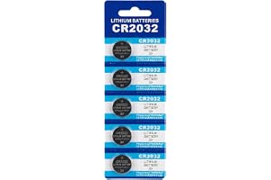 Premium cr2032 battery 3V Lithium Coin (5-Pack) | High-Performance Long Lasting Power for Car Key Fobs, Smart Trackers, Watches & Scales | Child-Resistant Safety Packaging | Leak-Proof & Heat Stable