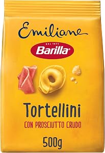 Barilla Pasta all'Uovo Ripiena Le Emiliane Tortellini con Prosciutto Crudo 500 g