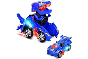 wgde toy LED Dinosaur Cars 2 in 1 Transformer Electric Toys - Best Gifts