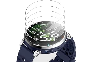 Rojeuinn 4 stycken skyddsfolie för Amazfit Active 3/3 premium pansarglas, reptåligt, extremt hållbart, HD-skärmskydd, anti-fingeravtryck, vattentät