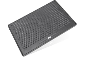 Denmay Plancha de hierro fundido 41,5 x 27,5 cm para Tepro Toronto, TAINO Hero XL, Activa Angular, EL Fuego Montreal, EL Fuego Ontario, plancha universal