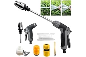 OXGPAL Waterblitz Pressure Washer, 2025 New Water Blitz High Pressure Water Washer, with Long Rod & 3* Plastic Joints,with 360° Rotating for Three Spray Modes, Ergonomic Handle, for All Hoses (1 Set)