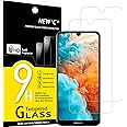 NEW'C 2 Pezzi, Vetro Temperato per Huawei Y6 Prime 2019, Pellicola Prottetiva Anti Graffio, Anti-Impronte, Senza Bolle, Durez